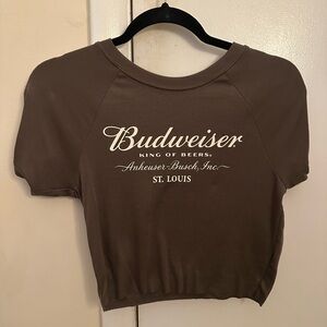 Budweiser brown tee shirt